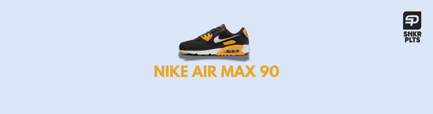 geel zwarte nike air max 90 sneaker