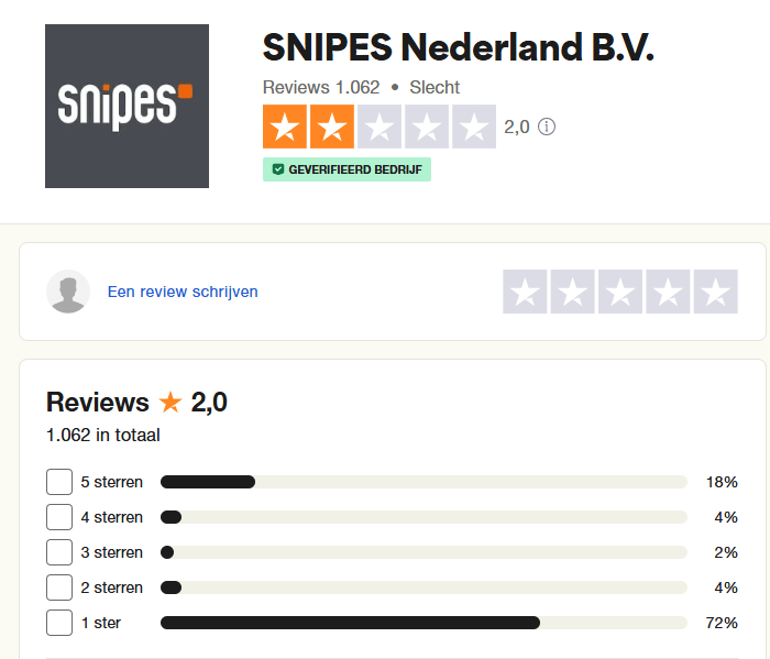 Snipes reviews