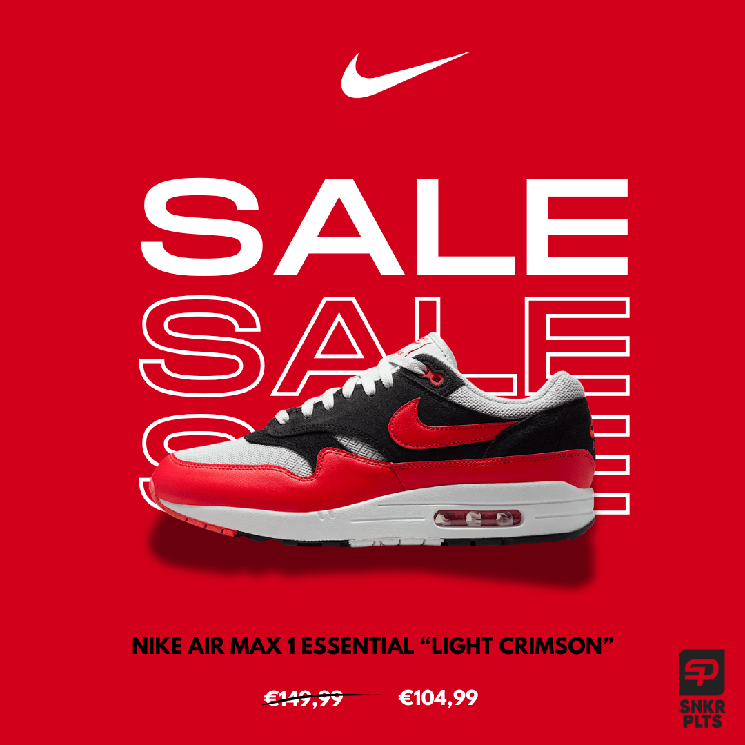 Nike Air Max 1 Essential "Light Crimson" 30% korting sale